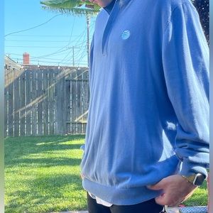 Blue at&t quarter zip